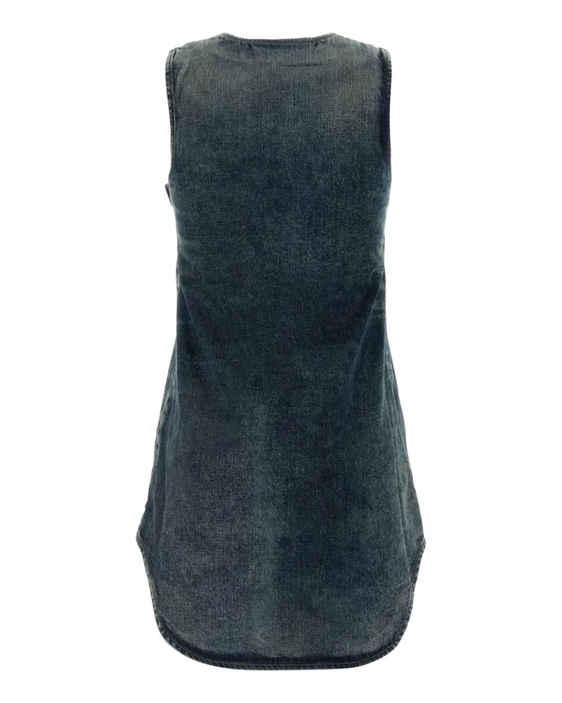 Diesel Women Denim Mini Dress 01 Abiti Blue