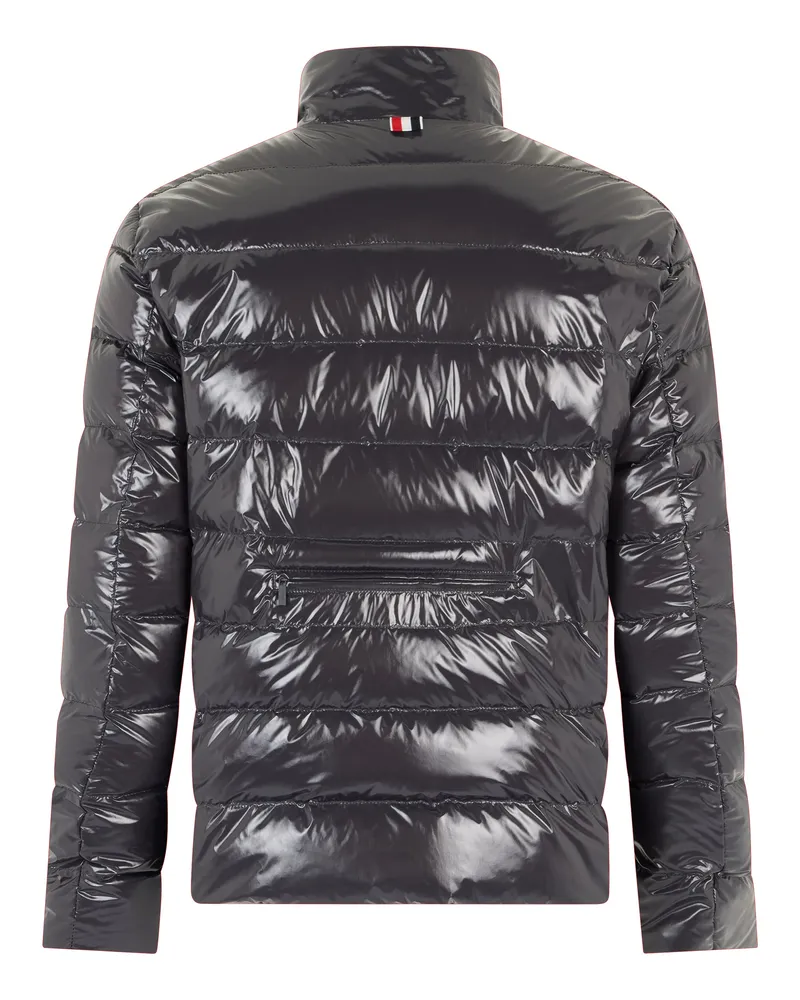 Thom Browne Men's Puffer Jacket Reversible Quilted Black Polyester Padded & Down Black