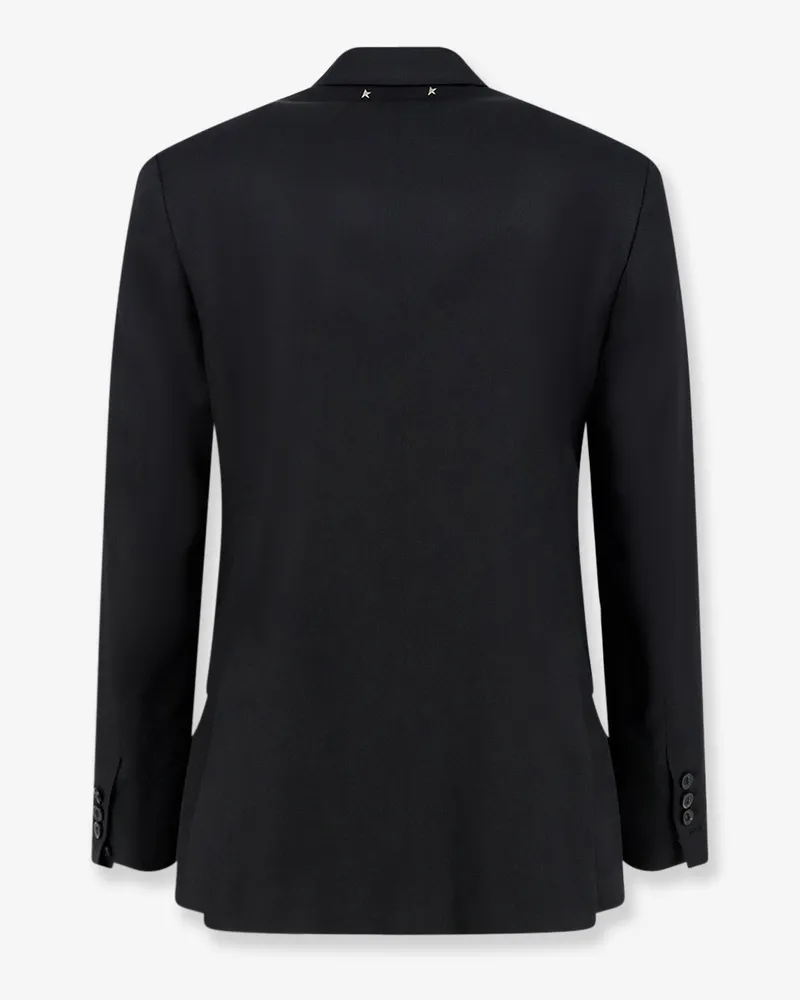 Golden Goose Men's Blazer Dave Virgin Wool Black Blazers Jacket Black