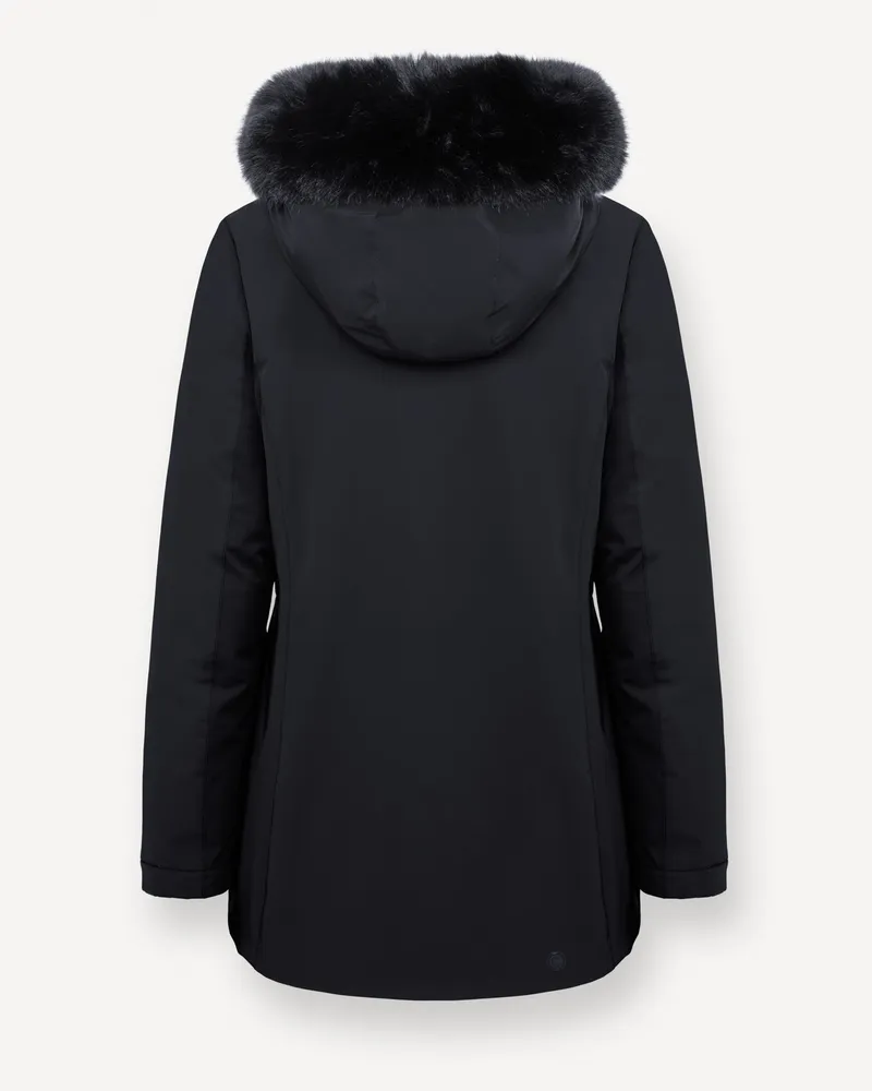 Colmar Women's Parka 3-Layer With Faux-Fur Hood Black Main Fabric: Polyamide Puffer Jackets Black
