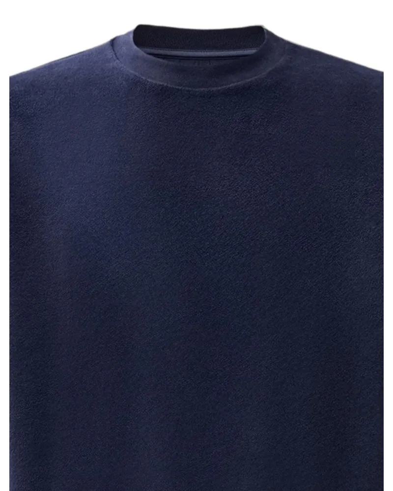 C.P. Company Lens-Detailed Fleece Sweatshirt — Navy Navy