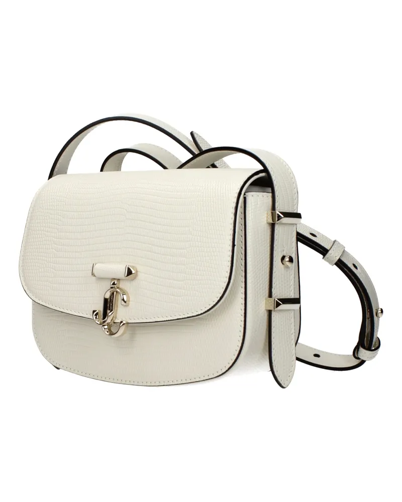 Jimmy Choo Women's White Leather Shoulder Bag White