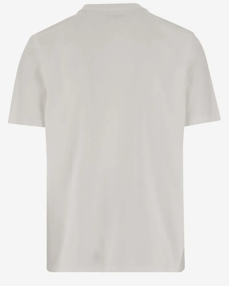 Carhartt WIP Men's T-Shirt With Script Logo White Cotton Single Jersey T-Shirts And Polos White