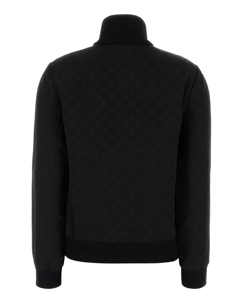 Gucci Women's Black Jacquard Sweatshirt Nero Exterior: Viscose Acetate Felpe Black