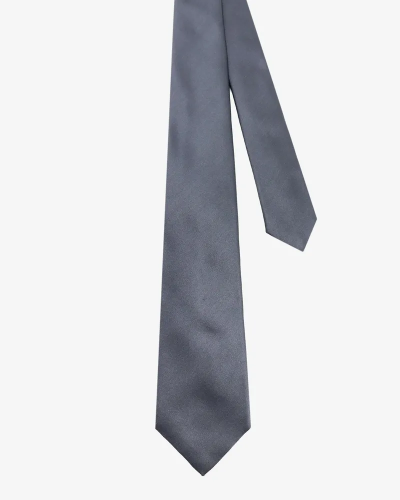 Kiton Men's Silk Tie Grey Ties & Bow Gray