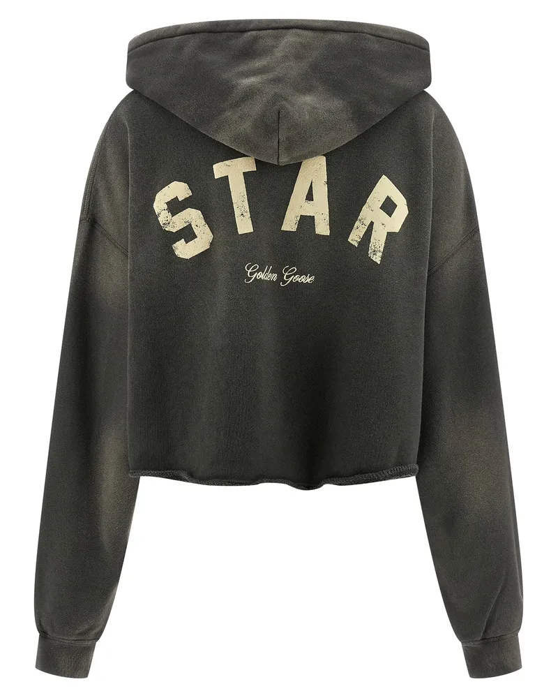 Golden Goose Women's Gray Cotton Hoodie Clothing Gray