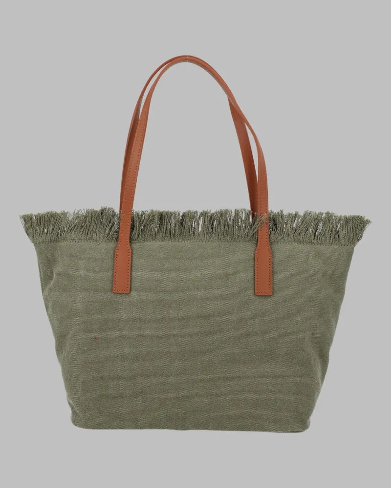 MC2 Saint Barth Women's Shoulder Bag City Green Cotton Green