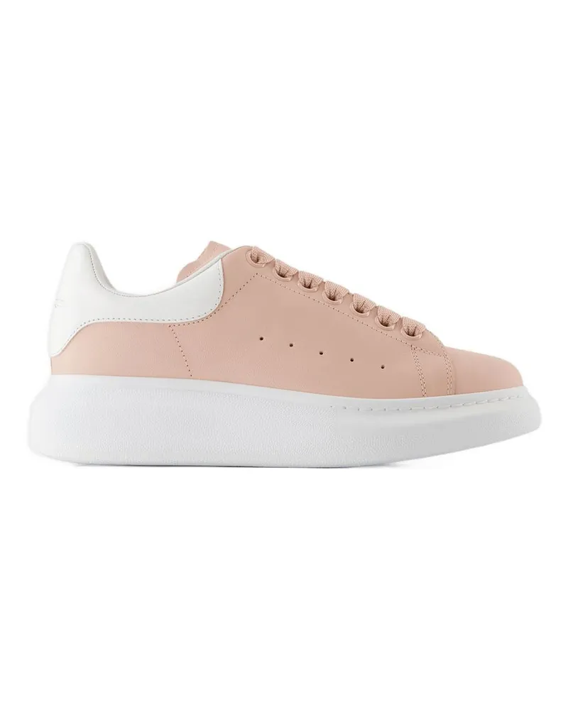Alexander McQueen Women's Oversized Calfskin Sneaker Pink Pink