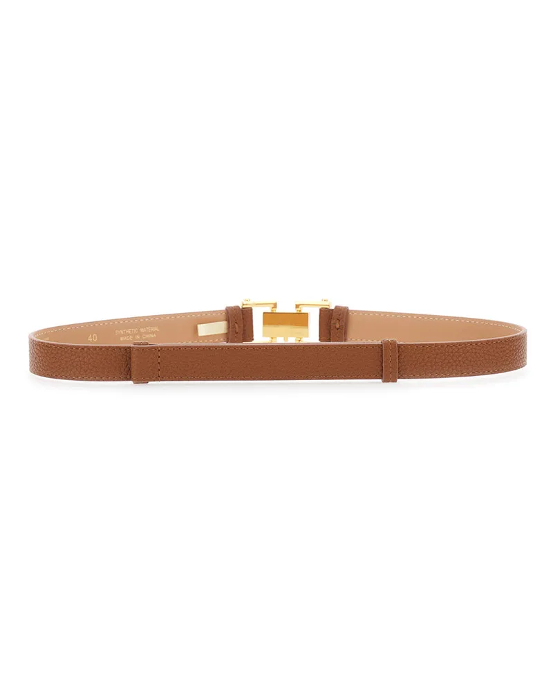Elisabetta Franchi Women's Belt Eco Leather, Brown Brown