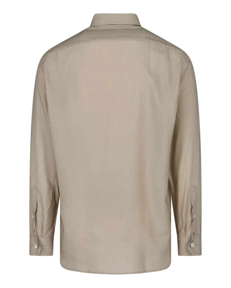 LARDINI Men's Shirts Beige Lyocel Beige