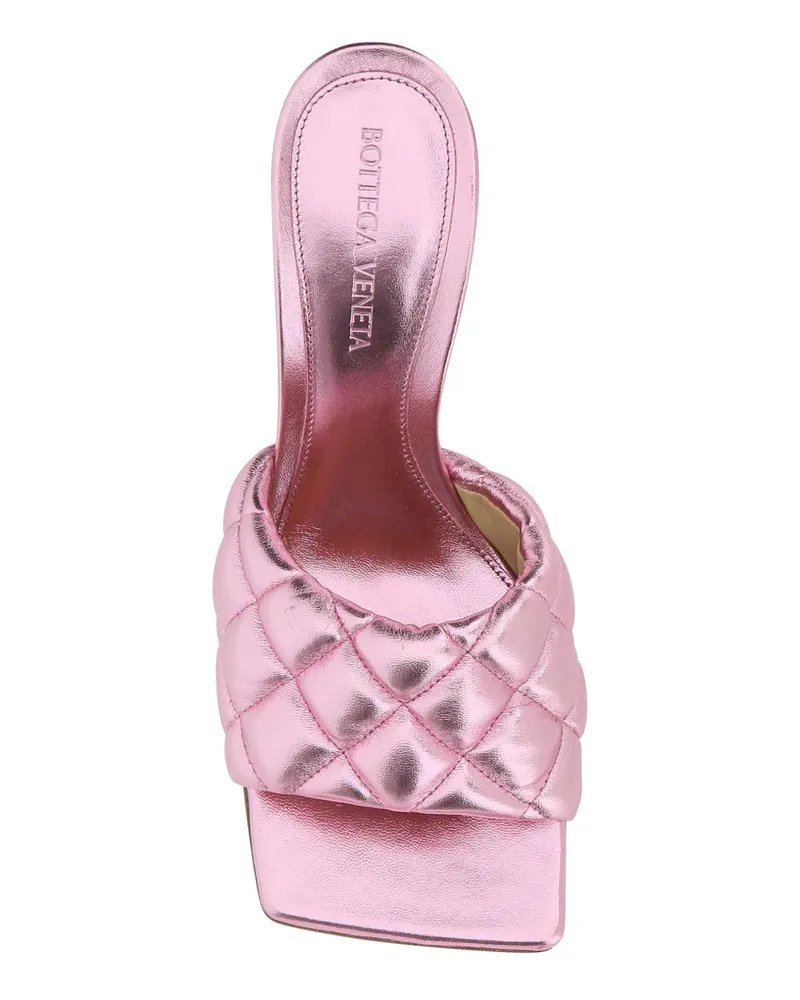 Bottega Veneta Quilted Lamb Leather Sandal — Pink Pink