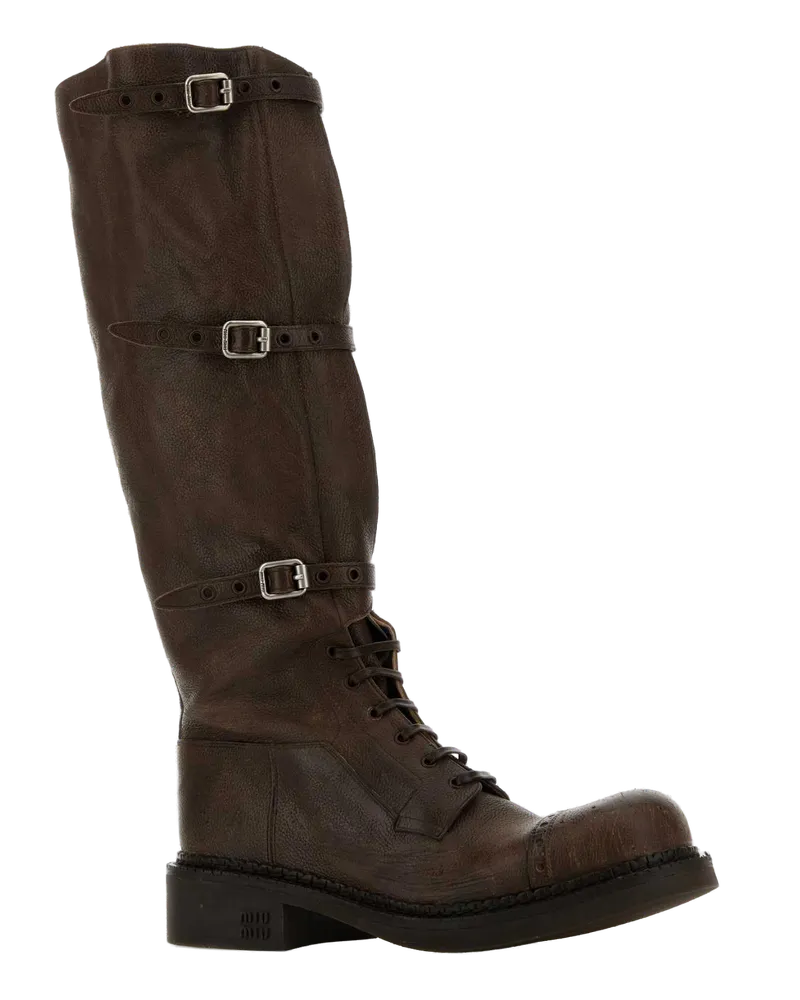 Miu Miu Cacao Stivali Boot Brown