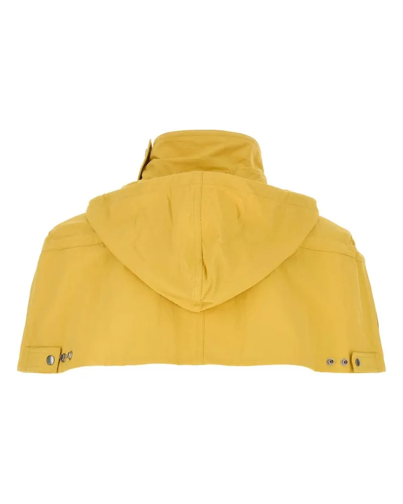 Prada Men's Yellow Nylon Cape Giallo Sciarpe E Foulard Scarfs Yellow