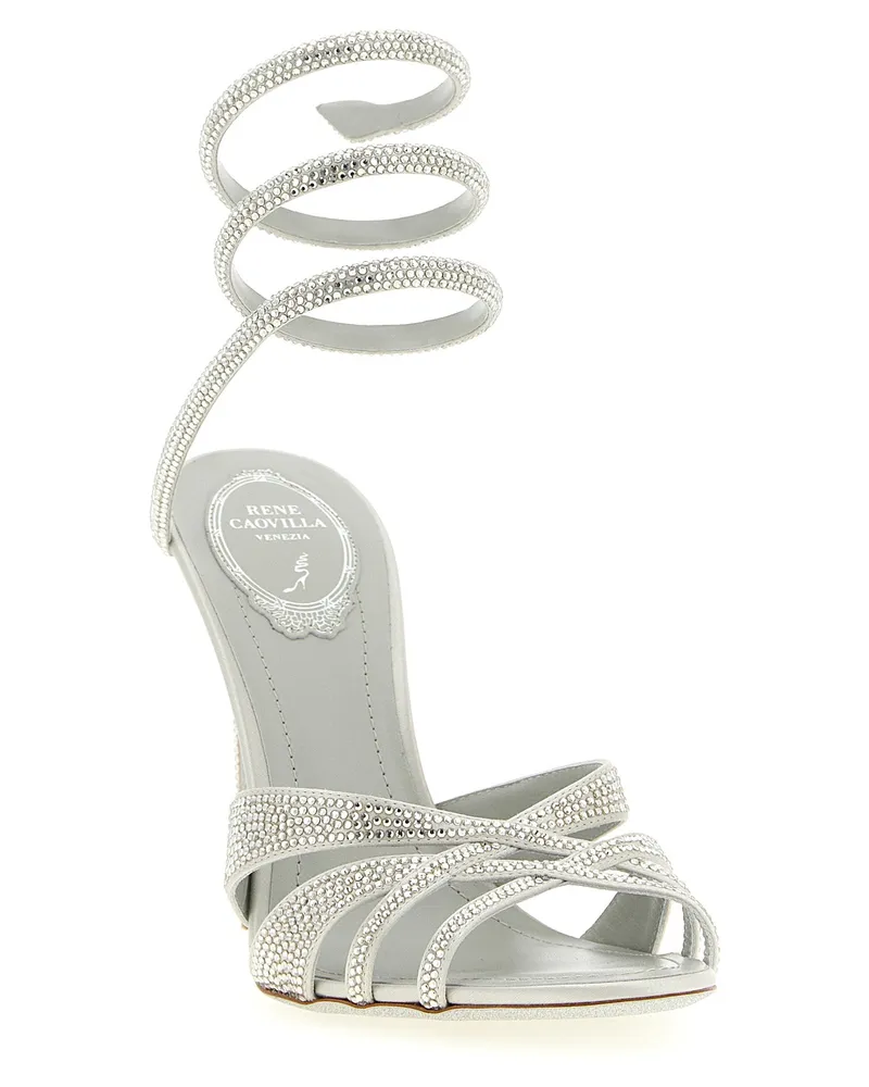 René Caovilla Sandal — Silver Silver