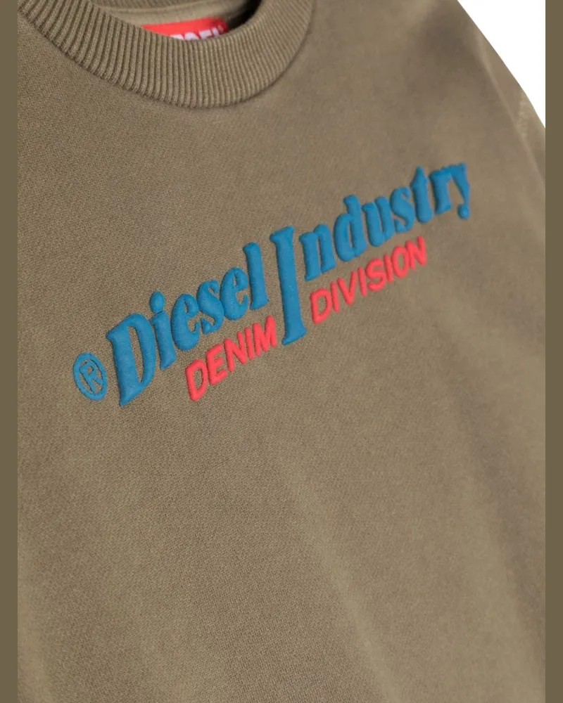 Diesel Crewneck Cotton Sweatshirt — Green Green