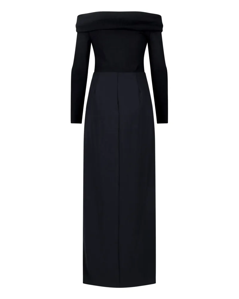 Ralph Lauren Women's Off-The-Shoulder Maxi Dress Black Viscose Elastane Black