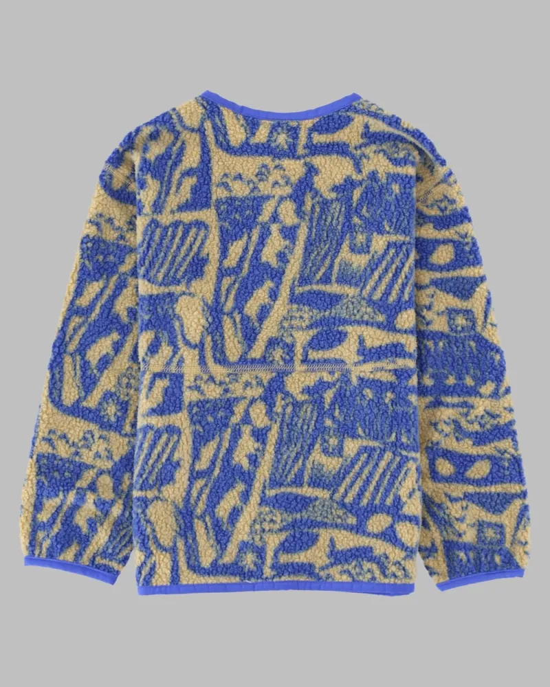 Patagonia Recycled Polyester Shearling Jacket — Blue Blue