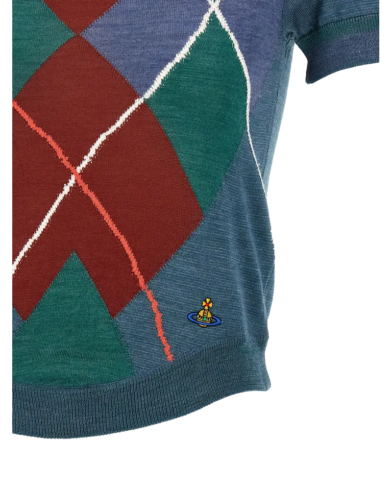 Vivienne Westwood Argyle Wool Sweater — Multicolor Multicolor