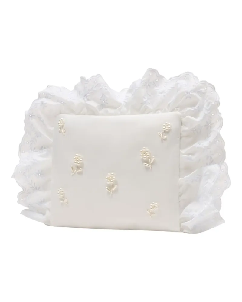 Simone Rocha Women's Pillowcase Clutch Bag -  Synthetic Ivory Clutches White