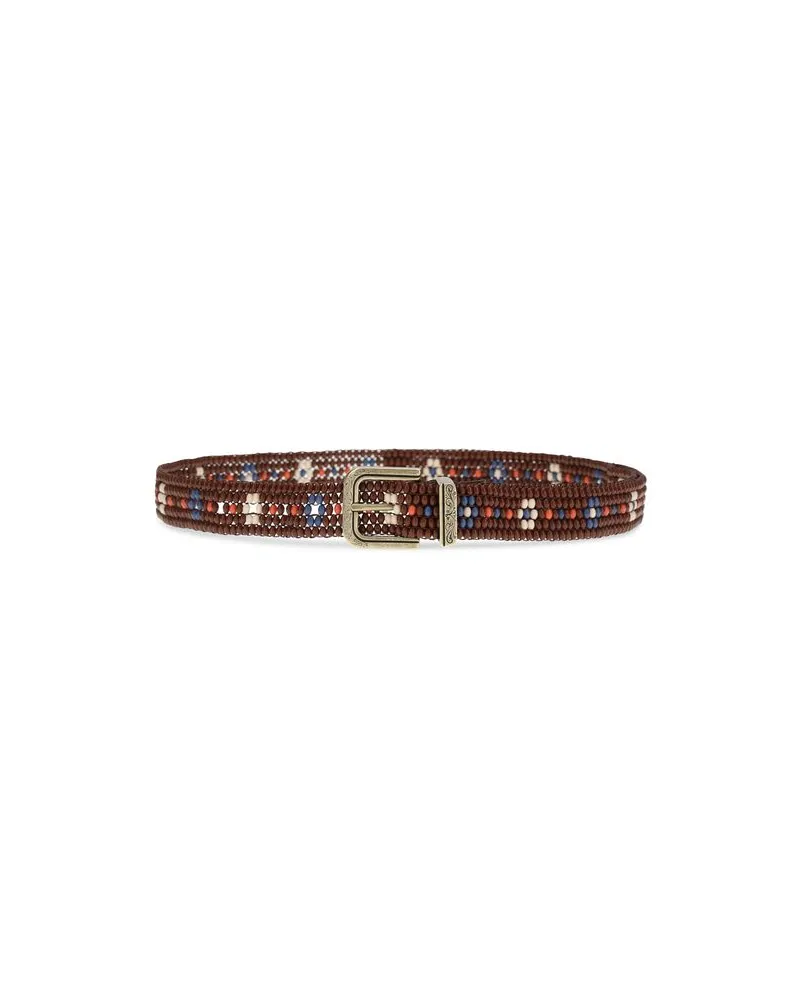 Etro Women's Multicolor Resin Regular Belt Brown