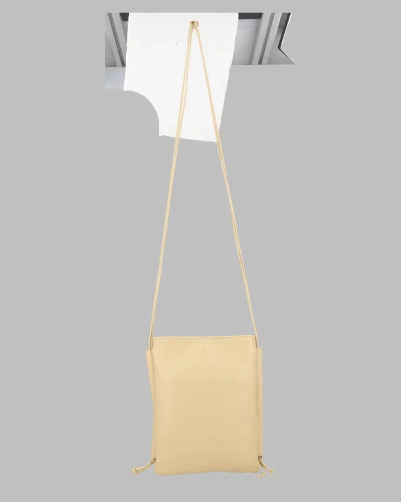 HEREU Women's Shoulder Bag Trena Ivory Calf Leather Ivory