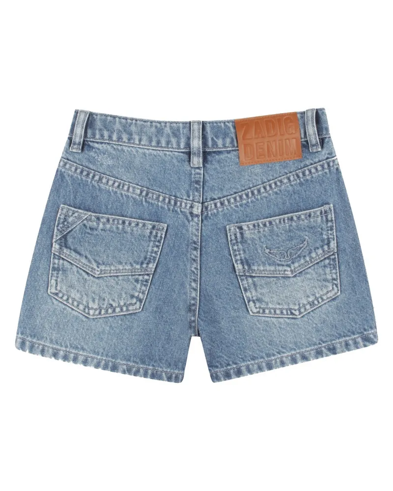 Zadig & Voltaire Cotton Denim Shorts — Gray Gray