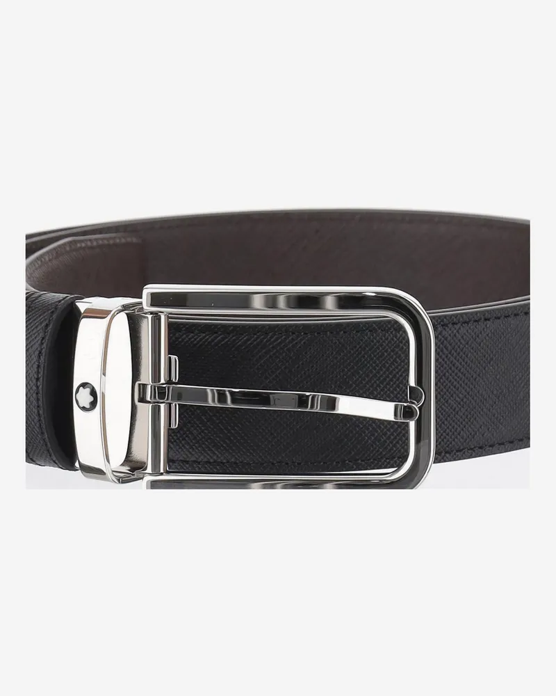Montblanc Reversible Leather Belt — Multicolor Multicolor