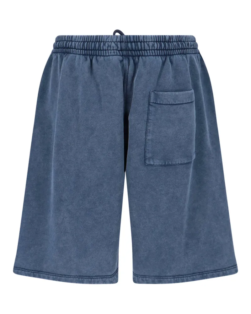 OFF-WHITE Men's Trousers Blue Cotton Blue