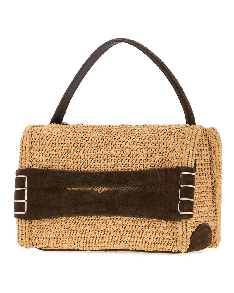J.W.Anderson Raffia Shoulder Bag — Brown Brown