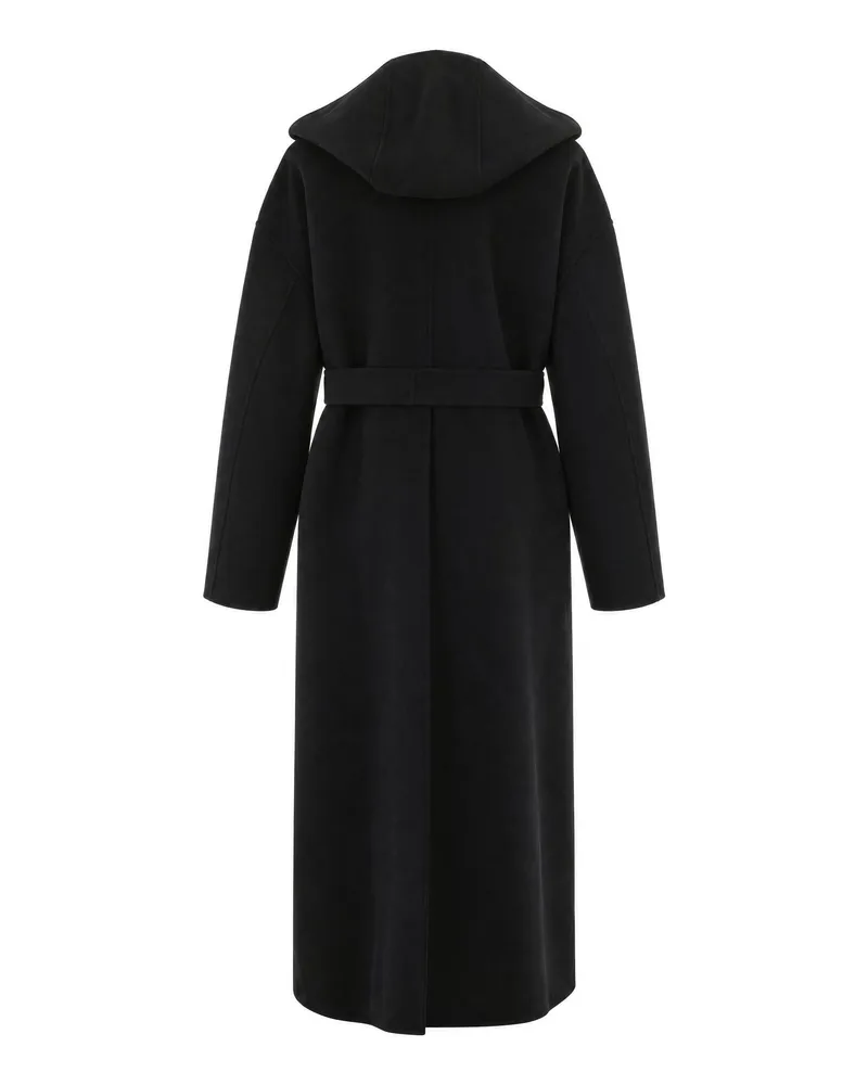 SPORTMAX Virgin Wool Coat — Black Black