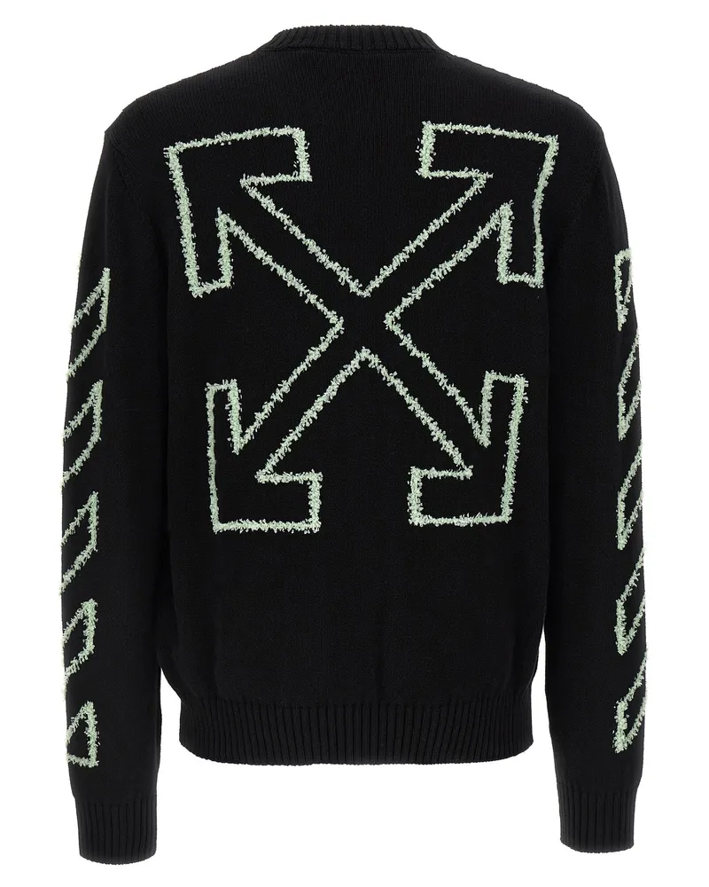 OFF-WHITE Men's Black Cotton Cardigan Clothing Black