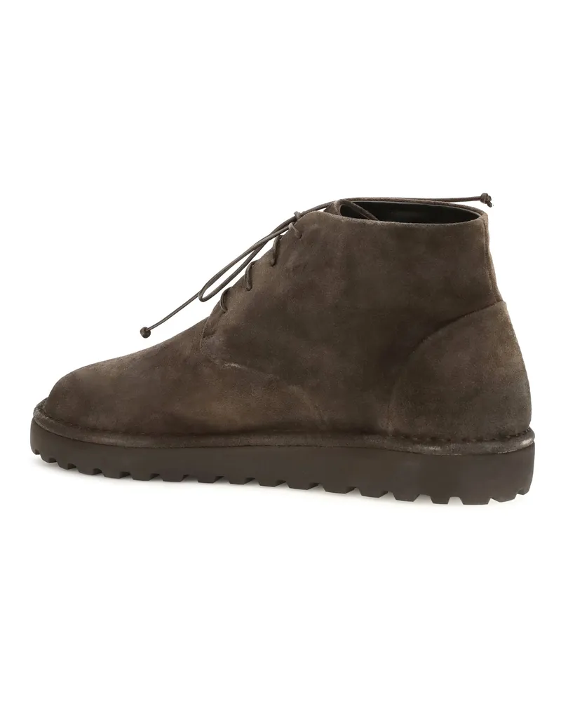 Marsèll Men's Lace-Up Shoes Sancrispa Alta Dark Brown Flat Brown