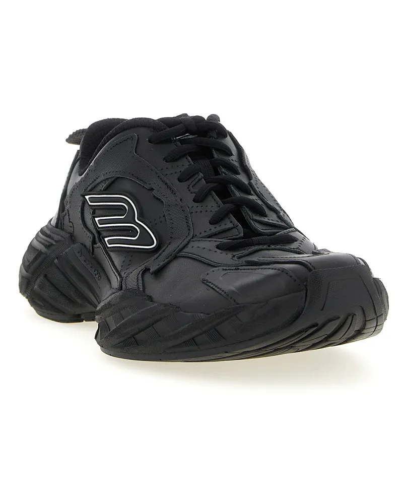 Balenciaga Women's Black Calfskin Athletic Sneakers Black