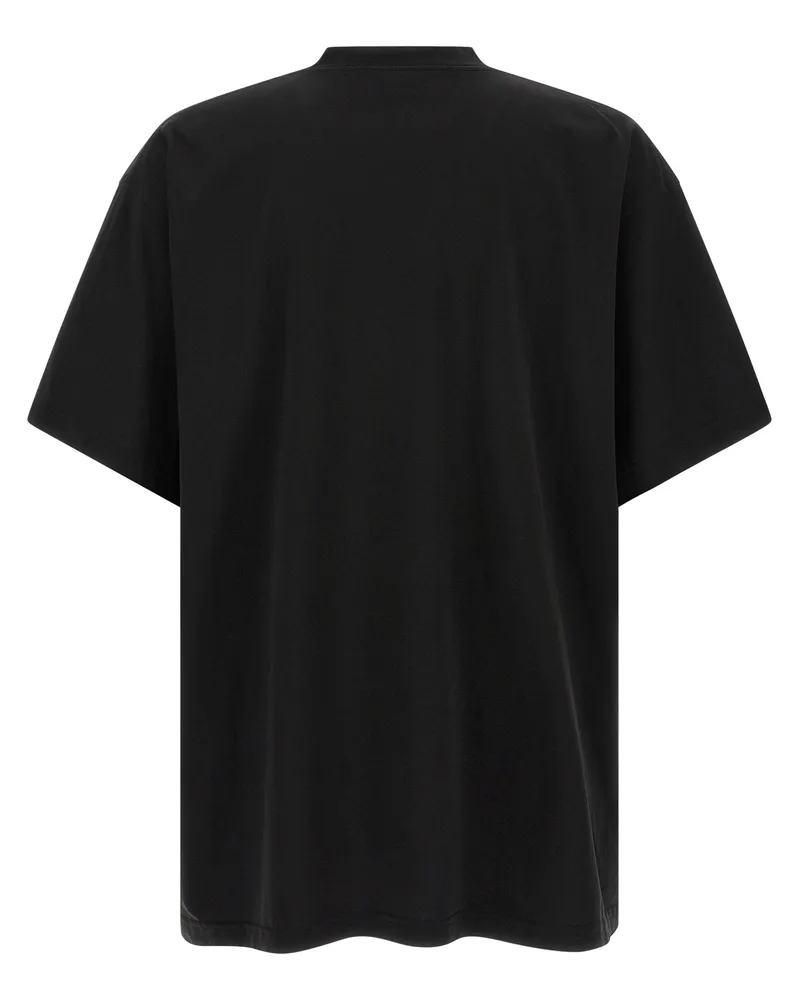 Balenciaga Graphic Print T-shirt — Black Black