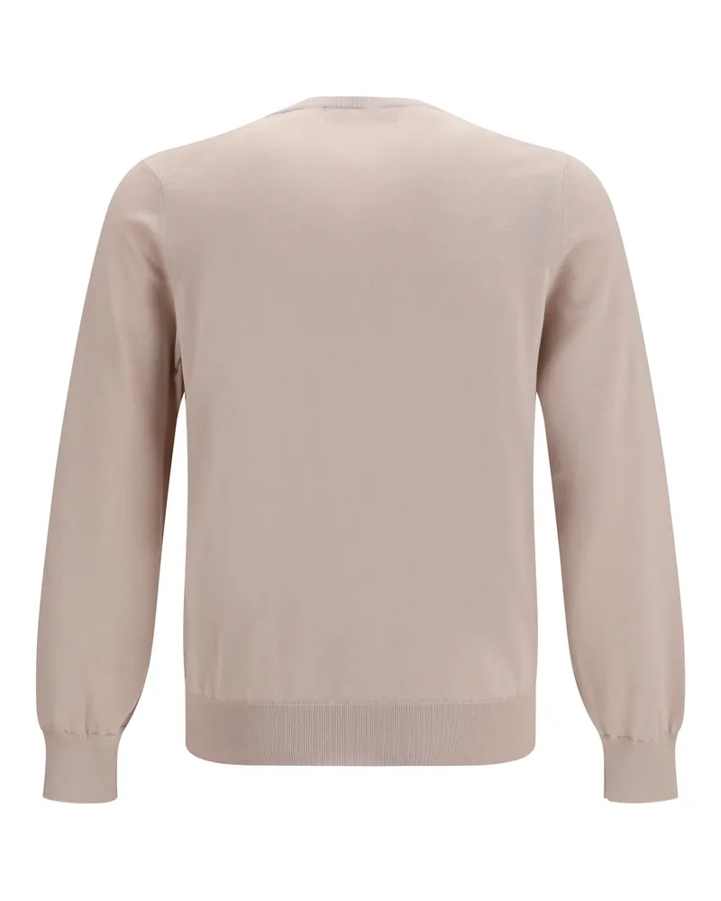 Brunello Cucinelli Men's Sweater Cotton Juta+panama Beige