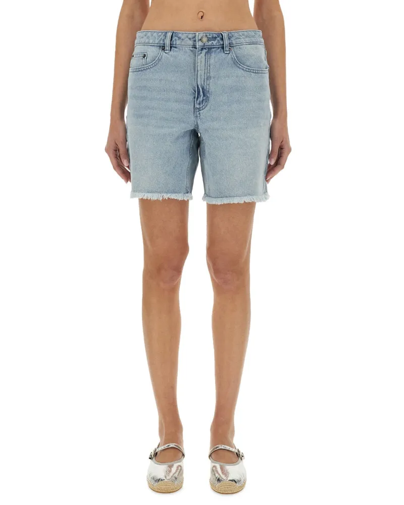 Michael Kors Boyfriend Cut Denim Shorts — Blue Blue