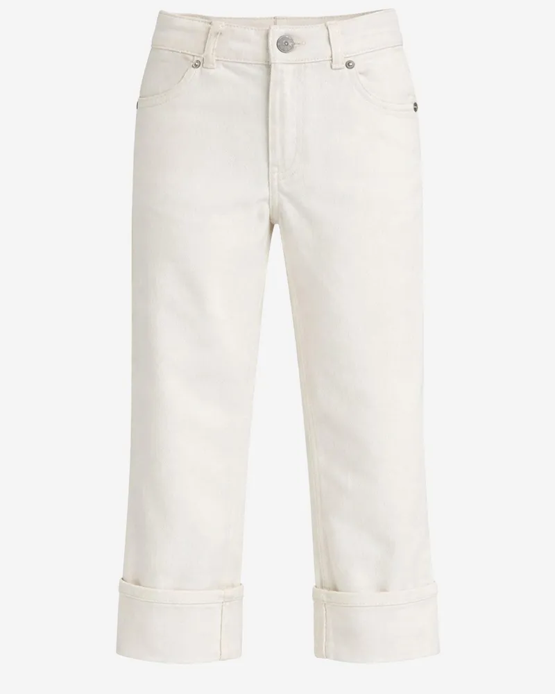 Gucci Boys' Cotton Denim Jeans White Trousers White