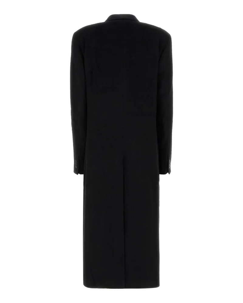 Our Legacy Women's Black Wool Blend Coat Hairy Cappotti Black