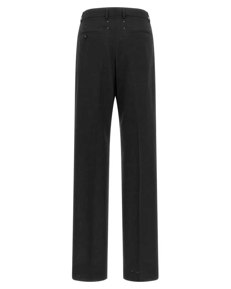 Maison Margiela Wool Trousers — Gray Gray