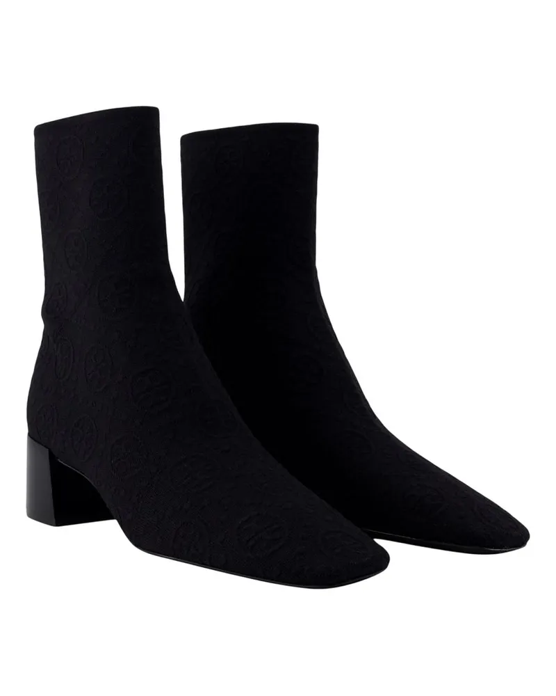 Tory Burch Women's Stretch Ankle Boots -  Nylon Black Shoes Ankle-Boots Black