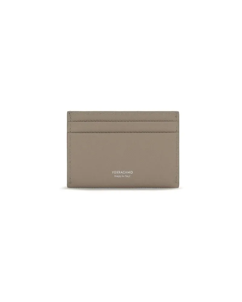 Ferragamo Women's Beige Calf Leather Bos Taurus Wallet Beige