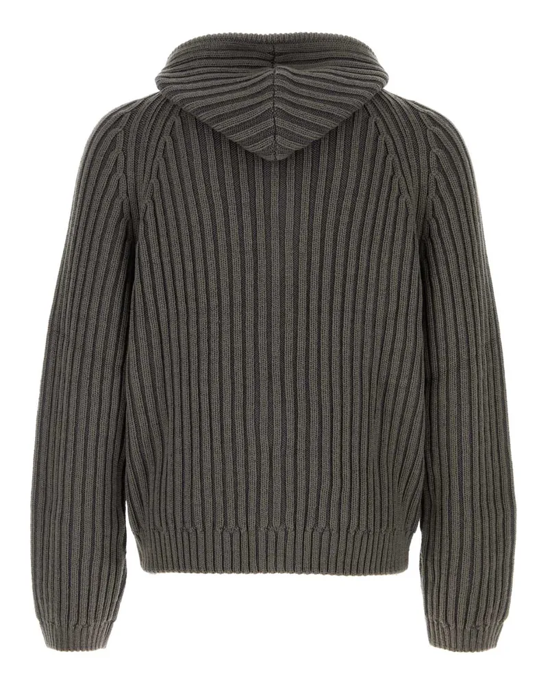 Our Legacy Level Hood Cardigan — Gray Gray