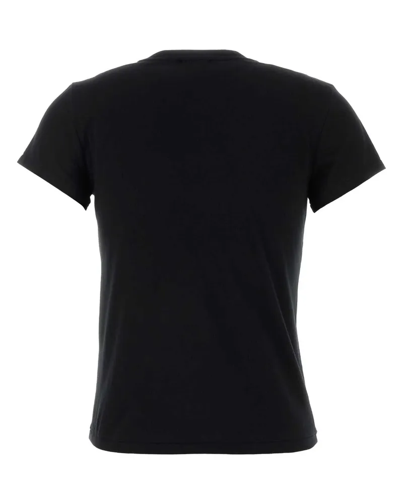 Ralph Lauren Logo-Embroidered Cotton T-Shirt — Black Black