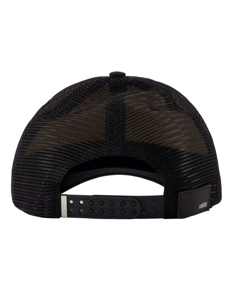 Amiri AM426HE016-0002 Wave Foam Trucker Baseball Cap — Black Black