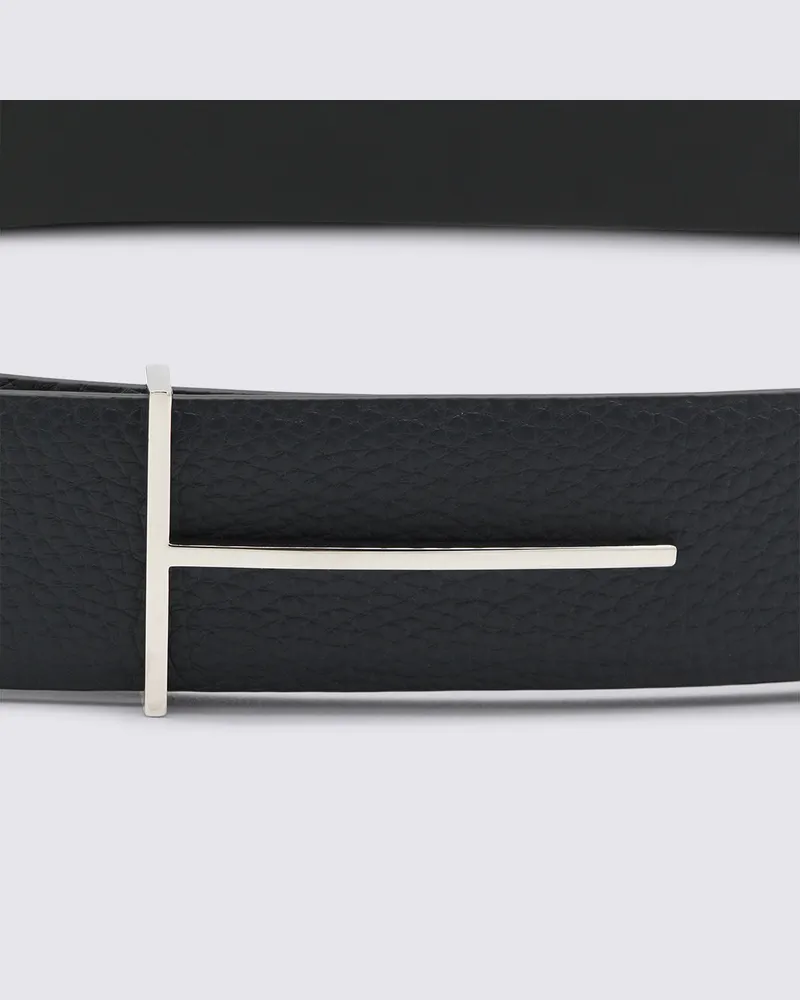 Tom Ford Men's Belts Navy-Silver _le Navy/silver Navy