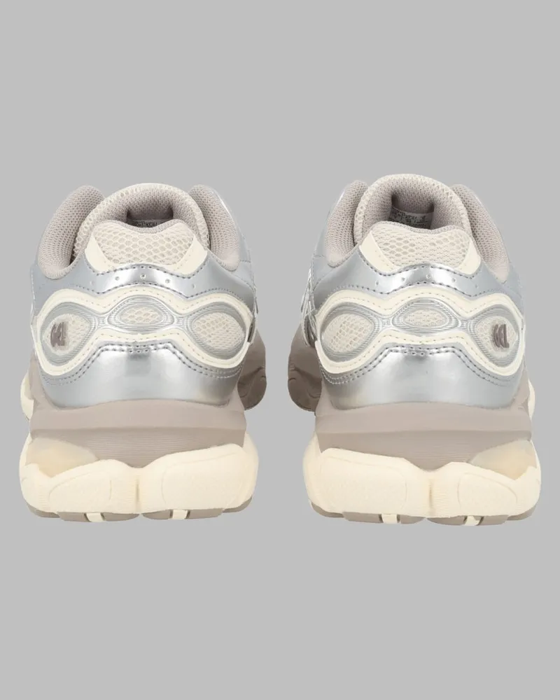 Asics Unisex Sneakers Gel-Nyc 2.0 Silver Synthetic Trainers Silver