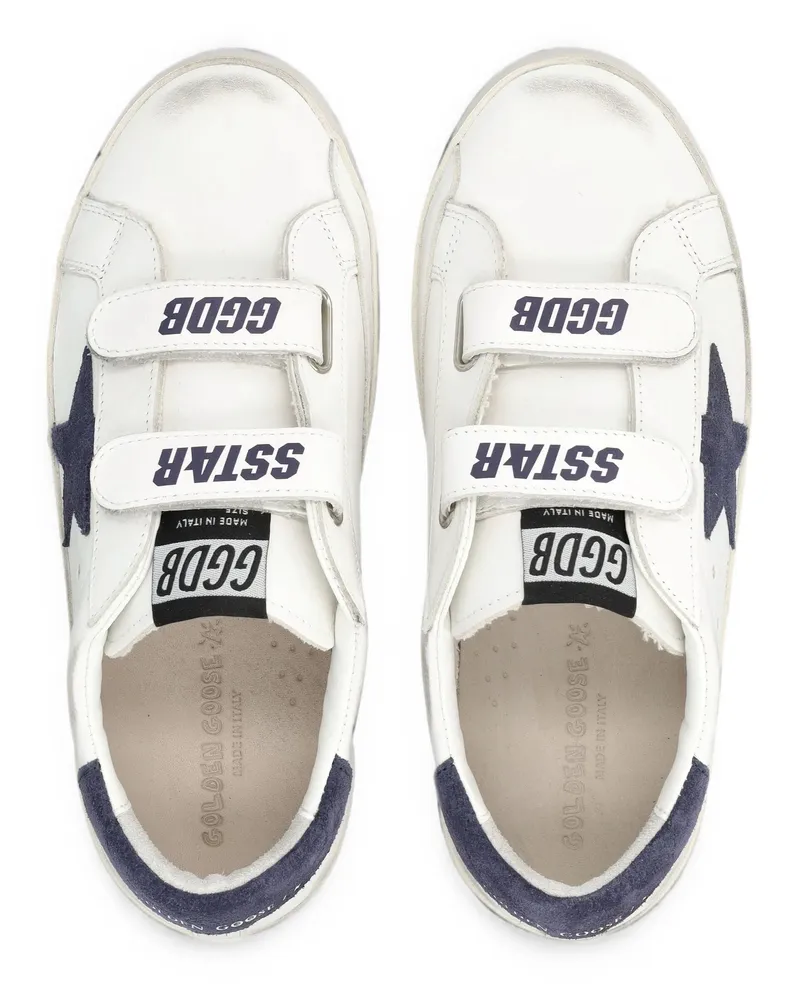 Golden Goose Old School Star-Patch Sneakers Aw26 Ch White