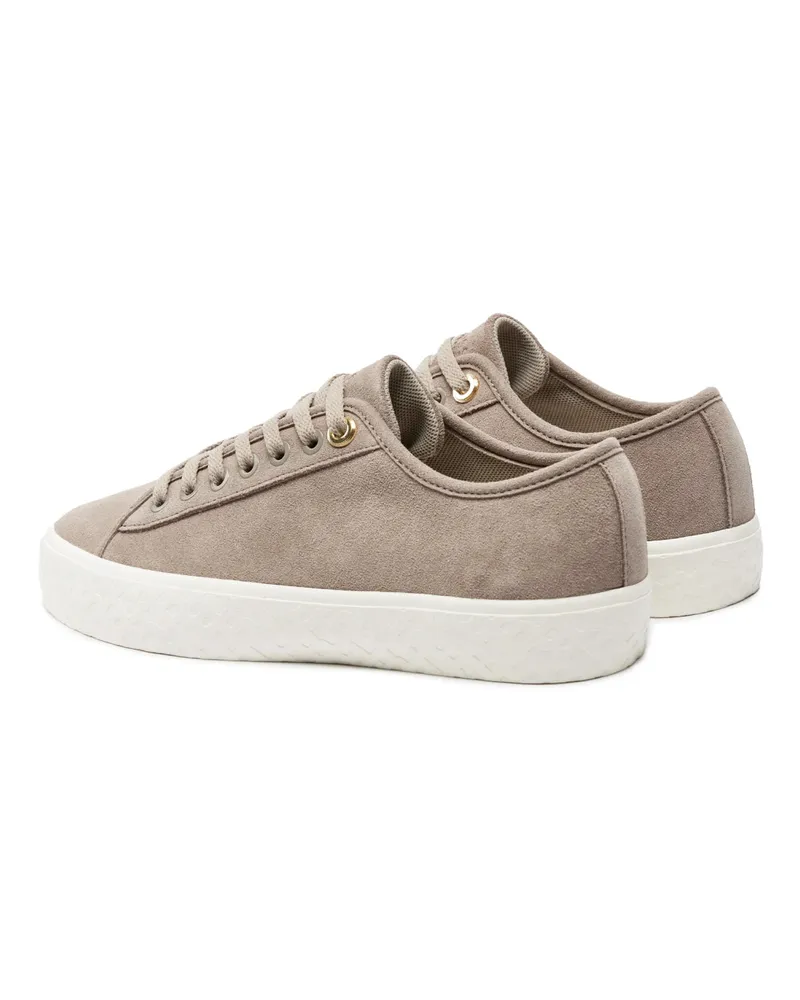 HUGO BOSS Women's Aiden Tennis Low-Top Sneakers Beige Shoes Beige