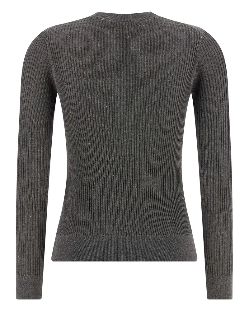 Max Mara Women's Gray Silk Cardigan Clothing Gray