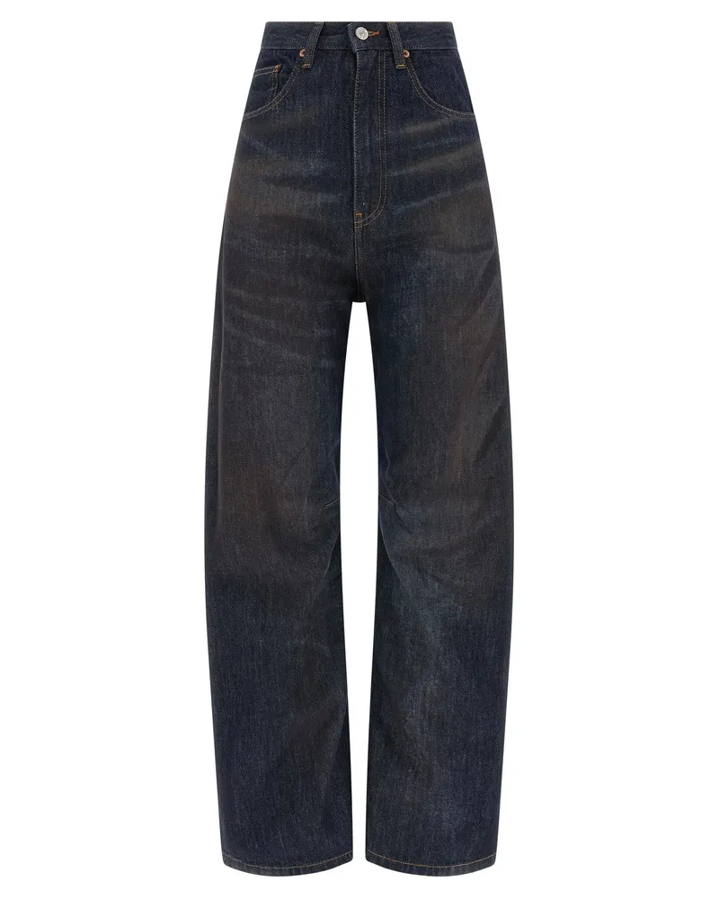 Maison Margiela 5-Pocket Denim Jeans — Navy Navy